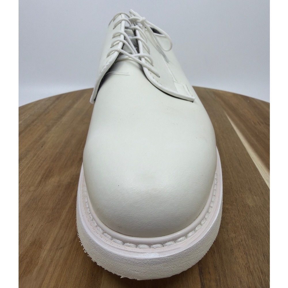 Bates Lites Leather Oxford Shoes Mens 8 D White Excellent‎ Military Dress 00131 - Picture 14 of 16